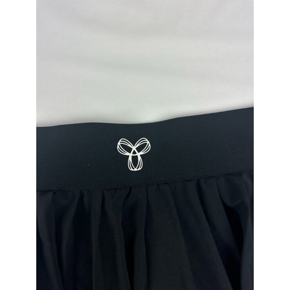 Aritzia TNA Womens Skort Black Move Tennis Mini Skirt Pleated Pull On A Line S - Picture 3 of 7